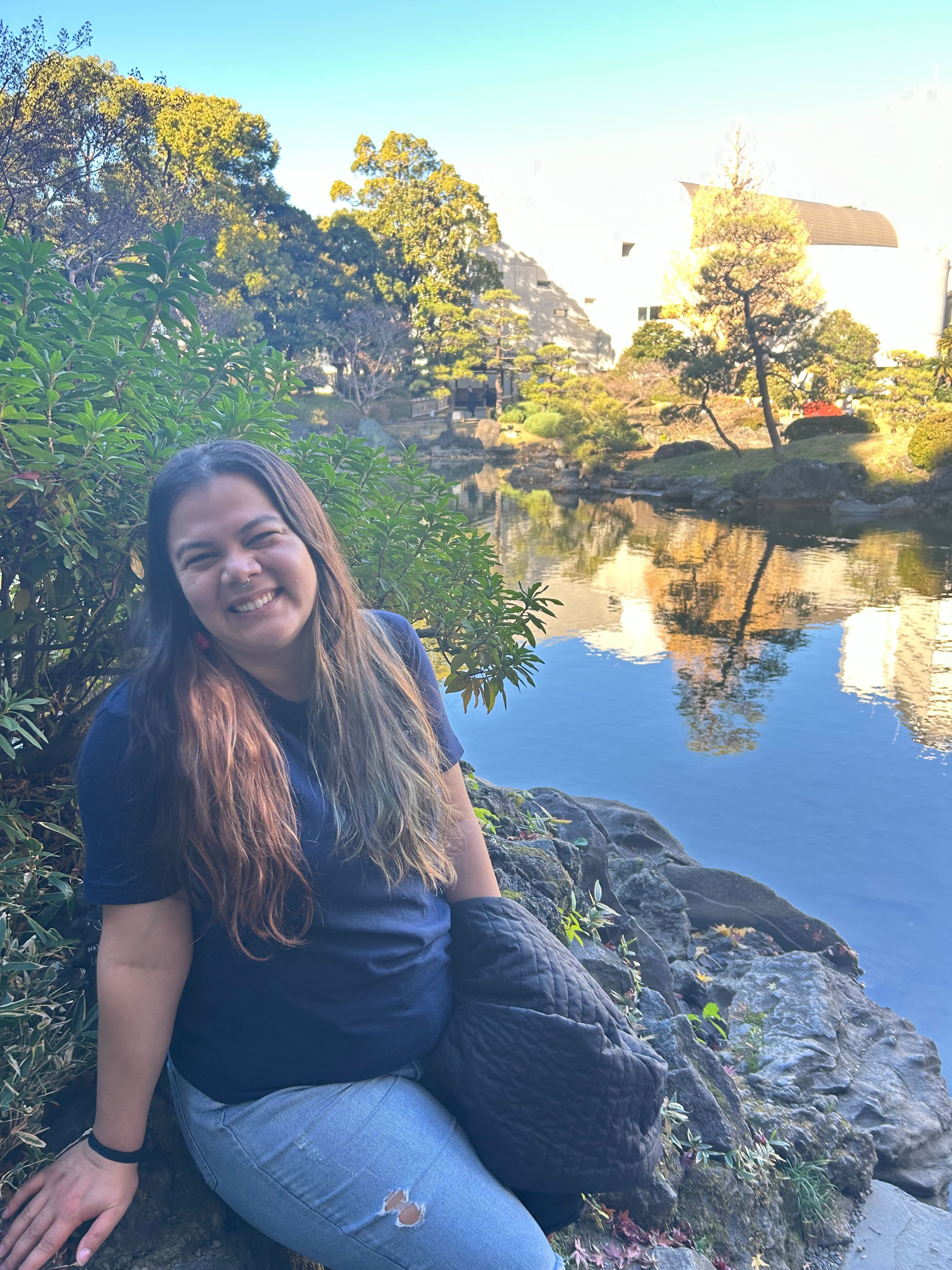 Alisa enjoying nature outdoors