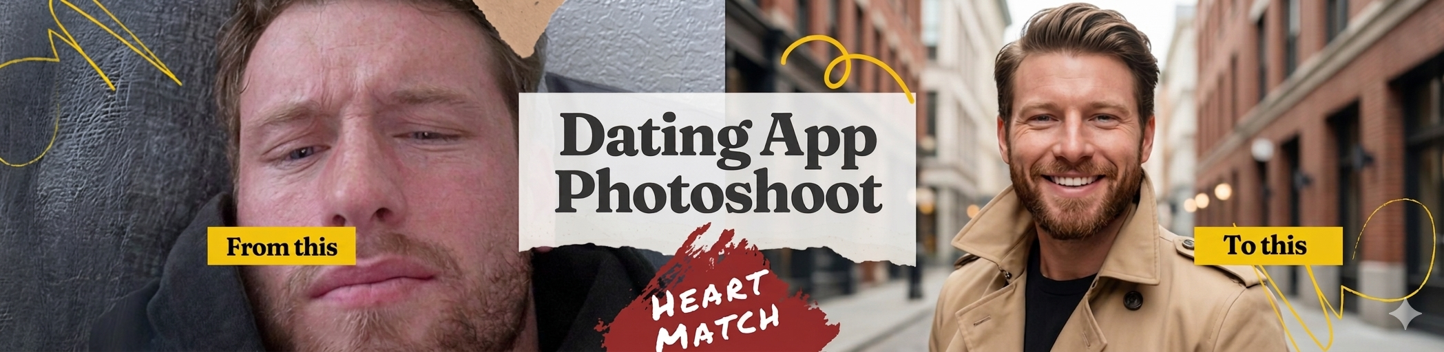Dating profile photoshoot